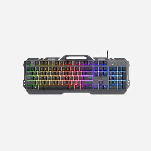 Trust GXT 853 Esca - Clavier Gaming USB Français Rétroéclairé LED Multi-Couleurs, Membrane, 104 Touches, Câble 1.8m - Compatible Windows/macOS/ChromeOS - Miniature 3