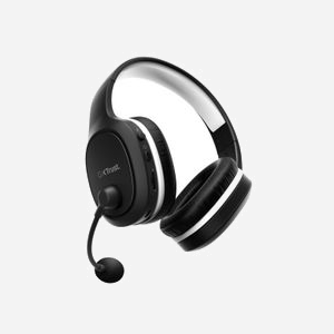 Trust GXT 391 Thian Casque Gaming Circum-Aural Filaire/Sans Fil 5.8GHz USB Type-C Noir/Blanc, HP 20-20000Hz, Micro Boom Pliable, Batterie 13h - Miniature 4