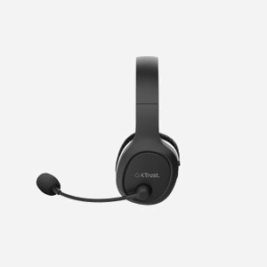 Trust GXT 391 Thian Casque Gaming Circum-Aural Filaire/Sans Fil 5.8GHz USB Type-C Noir/Blanc, HP 20-20000Hz, Micro Boom Pliable, Batterie 13h - Miniature 5
