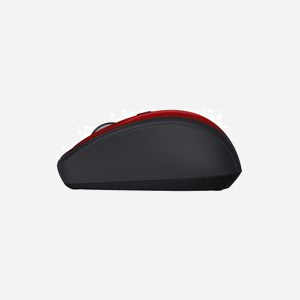Trust Yvi+ Souris RF sans fil optique 1600 DPI, 4 boutons, portée 8m, USB Type-A, pile AA 12 mois, Windows/macOS/ChromeOS, noir/rouge - Miniature 3