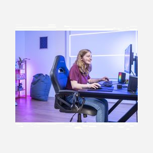 Trust GXT 611 Wezz Enceintes PC 2.0, 6W RMS, USB, Noir, Amplificateur intégré, Câble 1.8m, Compatible PC/Portable, Dimensions 87x95x165 mm - Miniature 5