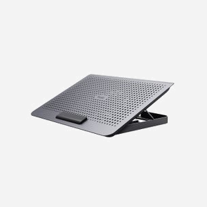 Trust Exto 24613 - Support de refroidissement pour PC portable jusqu'à 16", ventilateur 18cm, 35dB, ABS/Aluminium, réglage hauteur 8 positions, 350x255x25mm