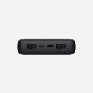 Trust Batterie Externe Primo 20000 mAh Li-Ion Noir, 2x USB-A (2.4A), 1x USB-C (3A, 15W), Recharge Micro-USB/USB-C, 5V/2A, Protection Surcharge/CC - Miniature 3