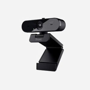 Trust Taxon Webcam Quad HD 1440p 30 ips USB 2.0, microphone omnidirectionnel intégré, clip de fixation, compatible Windows, macOS et ChromeOS. - Miniature 3