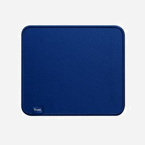 Tapis de Souris Trust 24744 Boye Bleu, 250x210x3mm, Caoutchouc & PET Recyclé, Rebords Cousus, M, Monochromatique Bleu