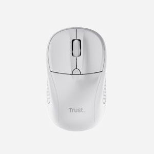 Trust Primo Souris Voyage Ambidextre RF sans fil Optique 1600 DPI, 4 boutons, Portée 6m, Piles AAA, Windows/macOS/ChromeOS, Blanc - Miniature 3