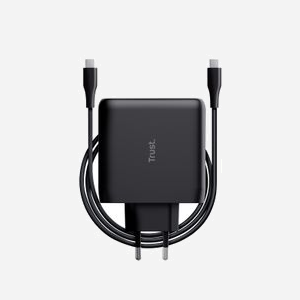 Trust Chargeur Secteur Universel USB-C 100W Noir, Câble USB-C 2m, Power Delivery 3.0, 1 Port, 100-240V, Protections Surtension/Surchauffe/Surintensité - Miniature 5