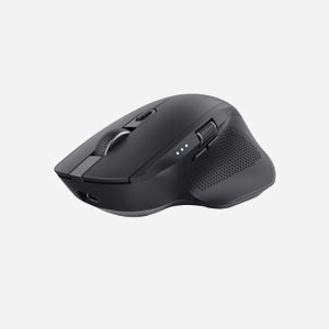 Trust Ozaa+ Souris Bureau Ergonomique RF sans Fil + Bluetooth 3200 DPI, 6 Boutons Programmables, Rechargeable USB-C, Compatible Windows/macOS/Android/iOS/ChromeOS
