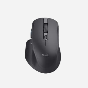 Trust Ozaa+ Souris Bureau Ergonomique RF sans Fil + Bluetooth 3200 DPI, 6 Boutons Programmables, Rechargeable USB-C, Compatible Windows/macOS/Android/iOS/ChromeOS - Miniature 4