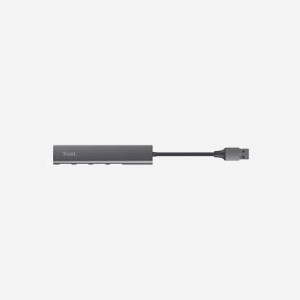 Hub USB Trust Halyx 4 ports USB 3.2 Gen 1 Type-A 5 Mbit/s Noir/Gris, compatible Windows, macOS, ChromeOS, 211x21x11mm - Miniature 5