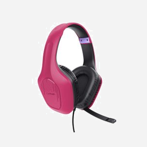Trust GXT 415P Zirox Casque Gaming Filaire Rose - Transducteurs 50mm, Microphone Boom Pliable, Connecteur 3.5mm, 20-20000Hz, 253g - Miniature 2