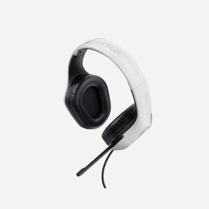 Trust GXT 415PS ZIROX Casque Gaming Filaire Arceau Binaural Noir/Blanc, Transducteurs 50mm, 20-20000Hz, Connecteur 3.5mm, Câble 1.2m, Compatible Windows/macOS/Android/iOS - Miniature 2