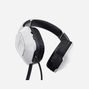 Trust GXT 415PS ZIROX Casque Gaming Filaire Arceau Binaural Noir/Blanc, Transducteurs 50mm, 20-20000Hz, Connecteur 3.5mm, Câble 1.2m, Compatible Windows/macOS/Android/iOS - Miniature 3