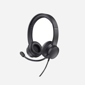 Trust Ayda Casque Filaire Arceau Supra-aural Noir, Haut-parleurs 40mm, 20-20000 Hz, Micro Boom, Connectivité USB, 147g, Compatible Windows/Mac - Miniature 1