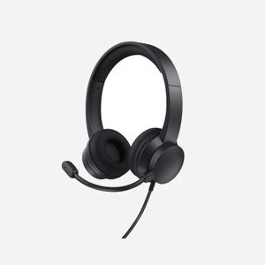Trust Ayda Casque Arceau Filaire USB Type-A Noir - Microphone ENC, HP 40mm, 20-20000Hz, Câble 1.8m, 147g, ABS - Compatible Windows