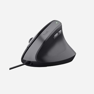 Trust Bayo II Souris Ergonomique Verticale USB Type-A 2400 DPI, 6 Boutons, Molette, PC Recyclé, 1.5m, Windows/macOS/Linux/ChromeOS