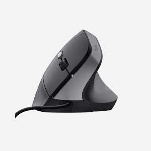 Trust Bayo II Souris Ergonomique Verticale USB Type-A 2400 DPI, 6 Boutons, Molette, PC Recyclé, 1.5m, Windows/macOS/Linux/ChromeOS - Miniature 2