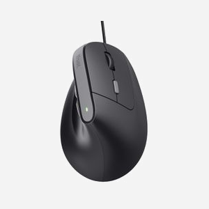 Trust Bayo II Souris Ergonomique Verticale USB Type-A 2400 DPI, 6 Boutons, Molette, PC Recyclé, 1.5m, Windows/macOS/Linux/ChromeOS - Miniature 3