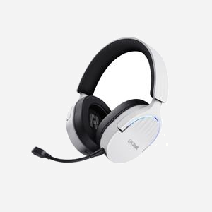 Trust GXT 491W Fayzo Casque Gaming Arceau Filaire/Sans Fil USB Type-C Bluetooth Noir/Blanc, Transducteurs 50mm, Autonomie 22h, Rétroéclairage RGB - Miniature 2