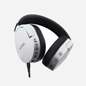 Trust GXT 491W Fayzo Casque Gaming Arceau Filaire/Sans Fil USB Type-C Bluetooth Noir/Blanc, Transducteurs 50mm, Autonomie 22h, Rétroéclairage RGB - Miniature 4
