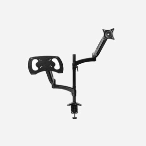 Support Bureau Trust Mara Double Écran 32" ou Écran + Laptop 17", Charge Max 16kg (8kg/écran), VESA 75x75/100x100mm, Ajustable Hauteur/Inclinaison/Pivot, Noir - Miniature 5