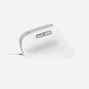Trust Bayo II Souris Ergonomique Optique USB Type-A 2400 DPI, 6 Boutons, Clic Silencieux, Défilement Vertical, Droitier, Blanc, 1.5m, Windows/macOS/ChromeOS - Miniature 4