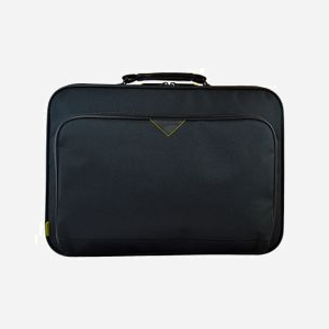 Techair ATCN20BRV5 Malette Classic Essential 15.6" Noir, Polyester 600D, Compartiment 390x270x40mm, Poche Avant, Sangle d'épaule, 420x295x70mm, 759g - Miniature 1