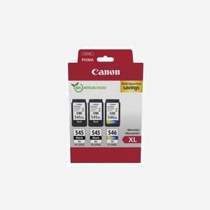 Canon 8286B013 Multipack Original XL (Noir, Cyan, Magenta, Jaune) - 2 Cartouches Noires 15ml, 1 Cartouche Couleur 13ml - PIXMA iP2850 à TS3451 - Miniature 1