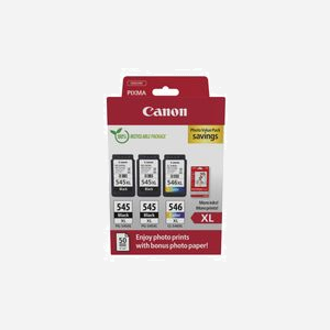 Canon 8286B015 : Pack 3 Cartouches Originales XL (2 Noir 15ml, 1 Couleur 13ml) pour PIXMA iP2850/MG2550 et séries TS/TR