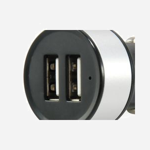 Conceptronic CUSBCAR2A Chargeur Auto Double USB 2.0 Argent 5V 2.1A (10.5W) 12-24V Tablette/Téléphone avec Indicateur LED - Miniature 3
