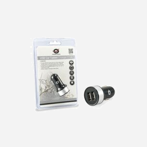 Conceptronic CUSBCAR2A Chargeur Auto Double USB 2.0 Argent 5V 2.1A (10.5W) 12-24V Tablette/Téléphone avec Indicateur LED - Miniature 5