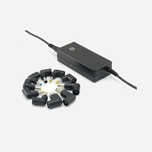 Conceptronic CNB65 Adaptateur Secteur Universel 65W pour Ordinateur Portable 18.5-20V avec 12 Connecteurs, Protection Surchauffe/Court-Circuit, Noir - Miniature 1