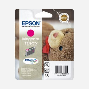 Cartouche d'encre Epson C13T06134010 Magenta 8ml DURABrite Ultra Ink - Jet d'encre à Pigments pour Stylus D68, D88, DX3800 et séries
