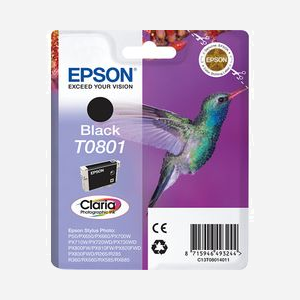 Epson Cartouche d'encre Noir C13T08014011 Claria N Pigment 7.4ml pour Stylus Photo RX/R/PX Series - Miniature 1