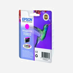 Epson Cartouche d'encre Magenta Claria M T0803 (C13T08034011) 7.4ml Pigmentée Jet d'encre pour Stylus Photo RX/R/PX Series - Miniature 2