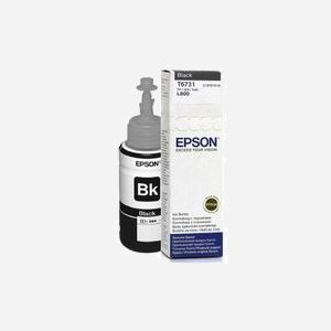 Epson C13T67314A : Bouteille d'encre noire T6731 70ml, encre à colorant, jet d'encre, pour Epson L800, conditionnement unitaire