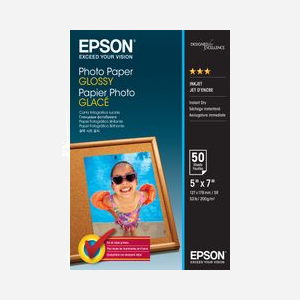 Epson Papier Photo Glossy 13x18cm 200g/m² 50 Feuilles Réf. C13S042545 Compatible WorkForce & Expression Premium - Miniature 1