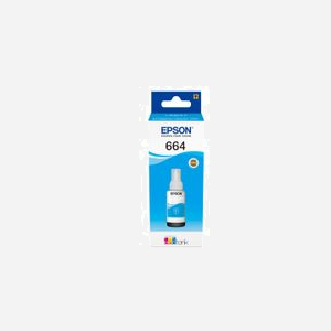 Epson EcoTank 664 Encre Cyan Originale 70ml (C13T664240) pour EcoTank L555, L355, ET-4550, ET-4500, ET-3600, ET-2650, ET-2600, ET-2550, ET-2500, ET-16500, ET-14000 - Miniature 1