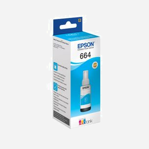 Epson EcoTank 664 Encre Cyan Originale 70ml (C13T664240) pour EcoTank L555, L355, ET-4550, ET-4500, ET-3600, ET-2650, ET-2600, ET-2550, ET-2500, ET-16500, ET-14000 - Miniature 2