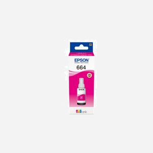 Epson Encre Magenta EcoTank 664 (C13T664340) 70ml - Compatibilité L555, L355, ET-4550, ET-4500, ET-3600, ET-2650, ET-2600, ET-2550, ET-2500, ET-16500, ET-14000