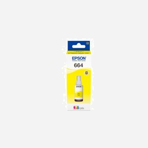 Epson Encre Jaune EcoTank 664 (C13T664440) - 70ml - Compatible EcoTank L355, L555, ET-2500, ET-2600, ET-4500 Series