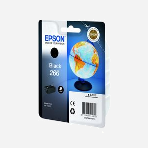 Epson Globe 266 Cartouche d'encre noire DURABrite Ultra N, 5.8ml, rendement 250 pages, pour WorkForce WF-100W, Code OEM C13T26614010 - Miniature 2