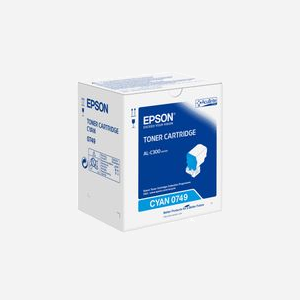 Epson Toner Cyan C13S050749 Original – Rendement 8800 pages – WorkForce AL-C300DN/DTN/N/TN – Technologie d'impression Laser – 1 pièce