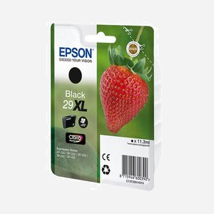 Cartouche d'encre noire Epson 29XL K Strawberry Original - Pigment, 11.3ml, 470 pages, Jet d'encre, Expression Home XP-235/332/335/432/435