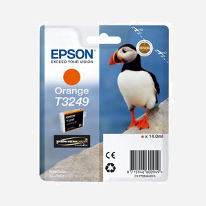 Epson T3249 Orange - Cartouche d'encre à pigments 14ml - 980 pages - SureColor SC-P400 - Code OEM C13T32494010 - Miniature 1