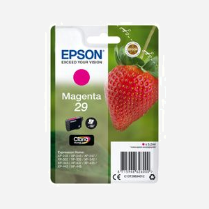 Epson 29 Magenta - Cartouche Claria Home Ink 3.2ml, Rendement 180 pages - C13T29834012 - Jet d'encre - XP-235/245/455 et autres - Miniature 1