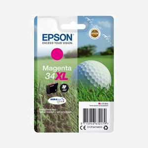 Epson DURABrite Ultra Ink 34XL Magenta (C13T34734010) - Cartouche d'encre pigmentée, 10.8ml, 950 pages, pour WorkForce Pro WF-372xDWF - Miniature 1