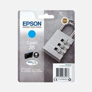 Epson DURABrite Ultra Ink Cyan 35 Original (C13T35824010) - Jet d'encre, 9.1ml, 650 pages, WorkForce Pro WF-47xx - Miniature 1