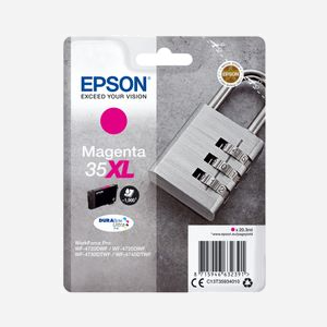 Epson 35XL Magenta DURABrite Ultra Ink (C13T35934010) - Cartouche d'encre à pigments, 20.3ml, 1900 pages, WorkForce Pro WF-47xx Series - Miniature 1