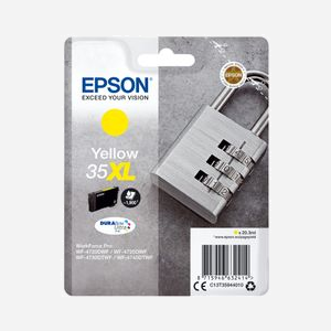Epson 35XL Jaune C13T35944010 DURABrite Ultra Ink - Cartouche Jet d'encre Pigmentée 20.3ml, Rendement 1900 pages, Compatibilité WorkForce Pro - Miniature 1